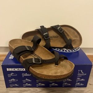 Birkenstock Mayari Sandal - Size 39 - Black Leather - New with Original Box